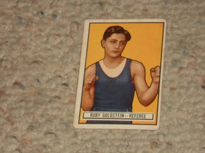 1951 RUBY GOLDSTEIN Ringside Boxing Card #46 - REFEREE!!! - Image 1 of 2