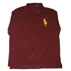 Polo Ralph Lauren Polo Para Hombres Grande Borgoña Personalizado Calce Ajustado Big Pony 3 - Imagen 1 de 24