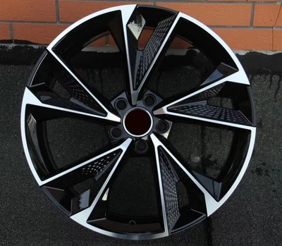 1PC CUSTOM ROTATING GLOSS BLACK WHEELS RIMS FITS FOR AUDI C7 S7 D4 D5 A8 S8 - Image 1 of 4