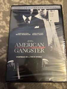 American Gangster (DVD, 2007) New Sealed Unrated Extended Denzel Washington Mob - Foto 1 di 2