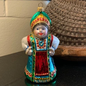 Kurt Adler Polonesa Colección Rusa 6 1/2" Mujer Adorno de Navidad Prístino - Imagen 1 de 10
