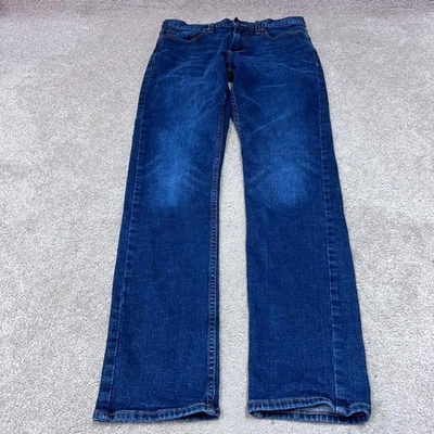 Old Navy Jeans Men's Blue Slim Size 32 x 34 Pockets Dark Wash - Image 1 of 4