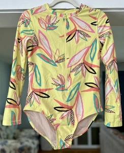 TEA COLLECTION EUC Bright Long Sleeved, One piece Rash Guard SPF 50 GIRLS 16 - Picture 1 of 5
