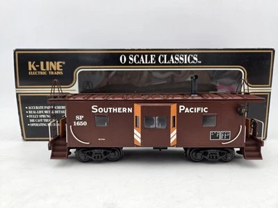 K-Line K612-2031 Southern Pacific Classic Bay Window Caboose -Smoke Unit - VIDEO - Image 1 of 4