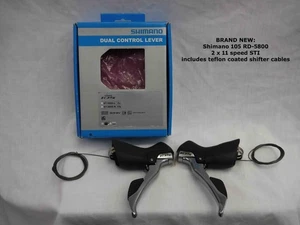 BRAND NEW Shimano 105 ST-5800 STI Combo Shifter Set 2x11 Speed - Picture 1 of 3