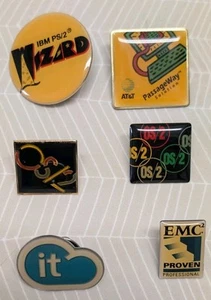 IBM OS/2 EMC Professional AT&T PassageWay Emaille Anstecknadeln - Bild 1 von 8