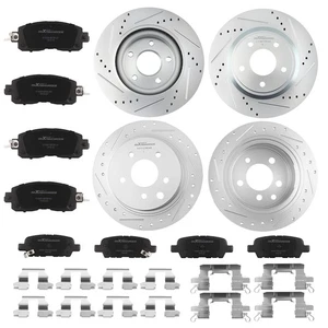Front Rear Drilled Brake Rotors & Ceramic Pads for Nissan Altima 2013-23 P-1650 - Bild 1 von 12