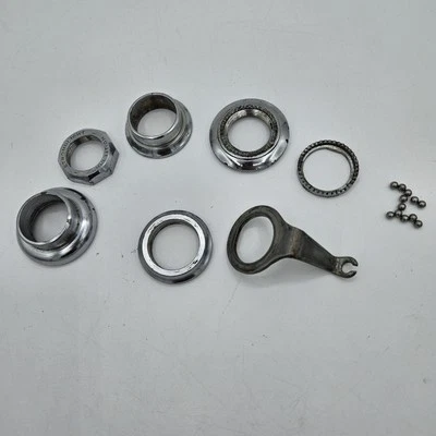 Vintage Stronglight Bear Trap Headset, 1" Threaded, Steel, (Needs Bearings) Read - Image 1 of 4