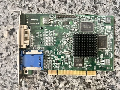 Matrox F7003-0301 REV_A Millennium PCI DVI & VGA Video Graphics Card - Image 1 of 3