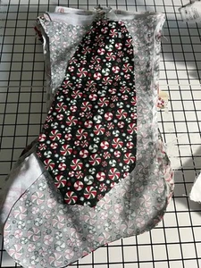 bucilla Weihnachtsstrumpf Stofffutter Candy Swirl auf schwarzem Farbstoff - Bild 1 von 2