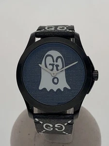 GUCCI YA1264018 Quartz Analog Watch Black Classic Design Excellent JAPAN - Picture 1 of 7