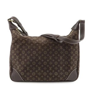 Auth Louis Vuitton Monogram Mini Lin Boulogne Shoulder Bag Brown M95225 Used F/S - Picture 1 of 24