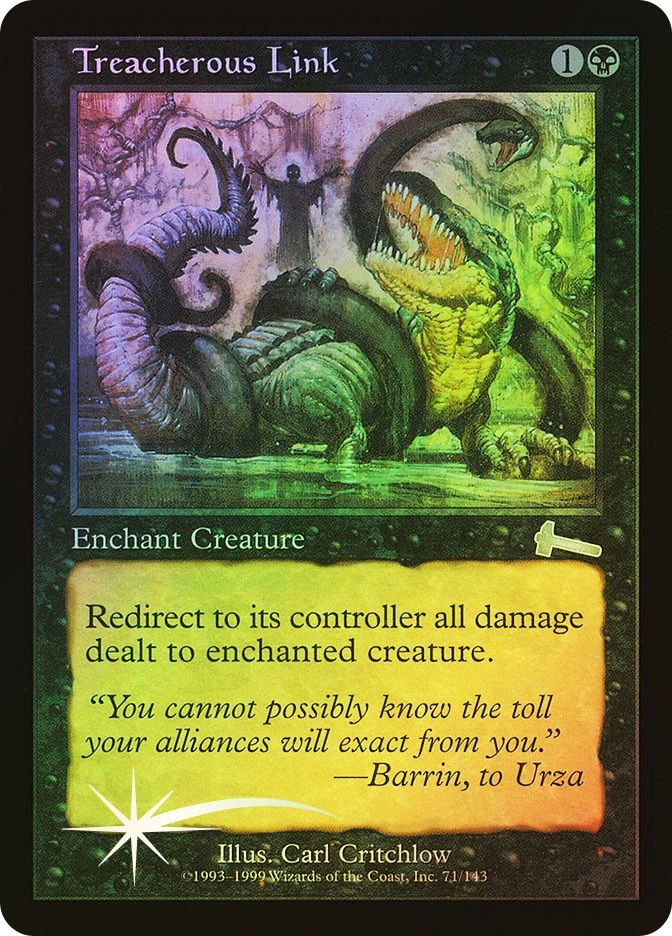 MTG FOIL Treacherous Link  - Urza's Legacy #071 - Image 1 of 1