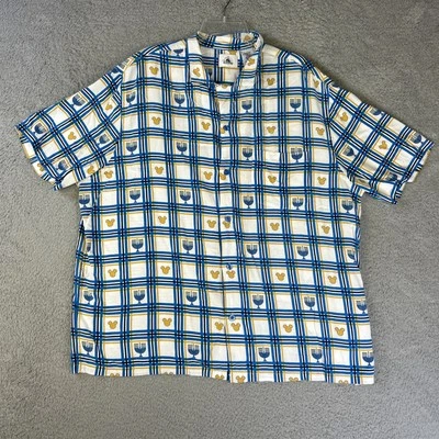 Camisa Mickey Mouse de los Parques Disney para Hombres XXL Janucá Janucá Menorá Camp Loop Foto 1 de 4