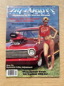 Autobuff Car Magazine May 1984 Bikini Lingerie Blower Chevy Nova Ford Mustang - Picture 1 of 9