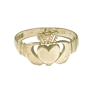 Claddagh Ring Sterling Silver Vintage Love Loyalty & Friendship Size 9 Marked - Picture 1 of 12