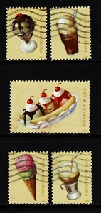 OFF paper #5093-97 Soda Fountain Favorites (used set of 5) Forever 2016 _f197 - Picture 1 of 1