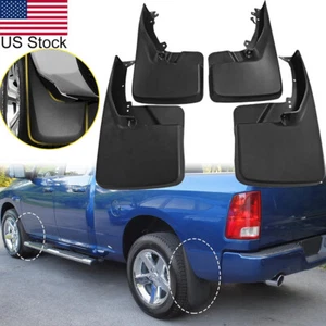 For 09-17 Ram 1500 2500 3500 Without Fender Flares 4pcs Splash Guards Mud Flaps - Picture 1 of 10