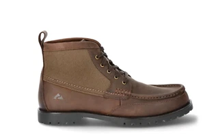Stivali uomo Ozark Trail Chukka arrotolati pelle marrone street casual robusti - Foto 1 di 5