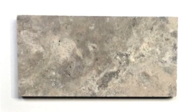 Silver 3x6 Brushed Unfilled Subway Travertine Floor and Wall Tile (Sold by SF) - Image 1 of 4