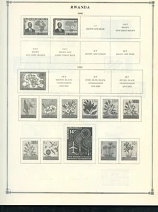 RUANDA -0 Briefmarken auf 21 Scott Inter. Albumseite (1962 -1973) LETZTE - Bild 1 von 1