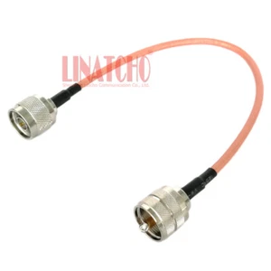 Cable de puente diplexor macho N coaxial RG303 RF de baja pérdida de 1 ft bueno a PL259 UHF macho - Imagen 1 de 10