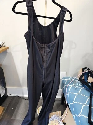 Isavela Compression Bodysuit 3X Black Solid Nylon Spandex Stretch  - Image 1 of 4