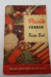 Vintage Presto Kocher Rezeptbuch Modelle 603 604 606 National Schnellkochtopf 50er Jahre - Bild 1 von 24