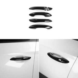 Black Exterior Door Handle Cover Trim Decorative for Hyundai Tucson 2022-2026 - Picture 1 of 9