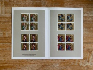 GERMANY 1991 CARD LEAFLET FDI CHRISTMAS BLOCKS 4 BONN CACHET SCHONGAUER ANGELS - Picture 1 of 2
