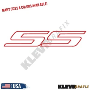 SS Outline Windshield Banner Vinyl Decal Sticker Chevy Chevrolet Camaro Cobalt - Picture 1 of 2