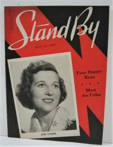 1937 Stand By Magazine Jane Tucker Cover WLS Radio Prairie Farmer Chicago - Picture 1 of 2