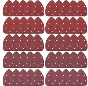 100 pz carta vetrata levigatrice dettaglio mouse 40 80 120 180 240 fogli levigatura grana - Foto 1 di 8