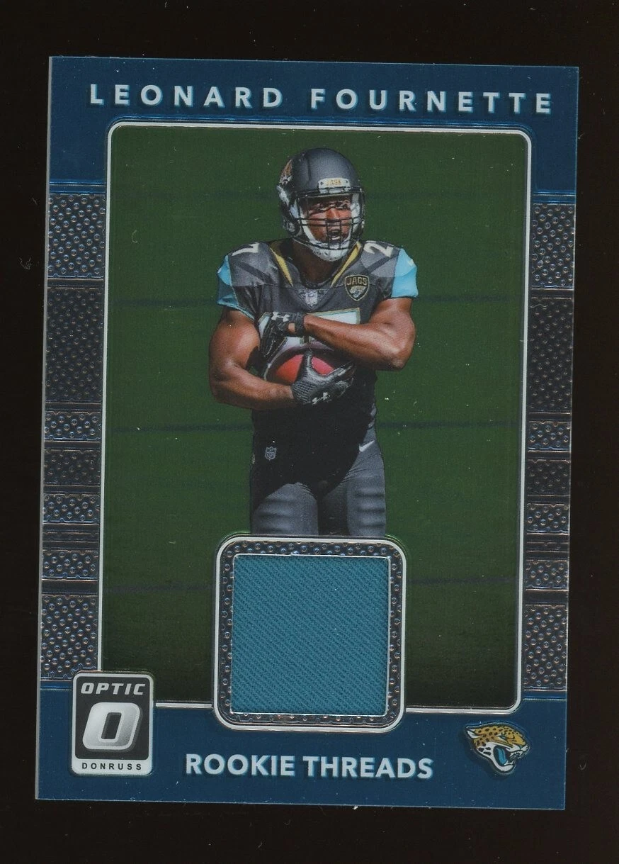 2017 Donruss Optic Rookie Threads #2 Leonard Fournette Jaguars RC Jersey