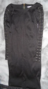 Jennifer Lopez Edgy Romance Little Black Dress Size 6 New With Tags - Picture 1 of 6