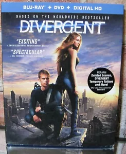 DIVERGENT AND INSURGENT 2 movies ,BLU-RAY+Digital HD+DVD - Picture 1 of 5