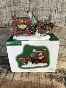 Dept 56 Dickens Series Crowntree Coach 807228 Vtg Christmas Decor - Picture 1 of 12