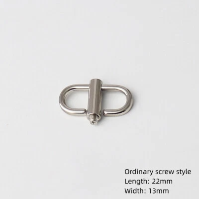 2pcs Bag Chain Strap Adjustable Buckle Handbag Handle Length Change Metal Hooks - Image 1 of 4