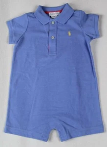 POLO Ralph Lauren blu pezzo unico cavallo a scatto giallo pony nuovo con etichetta - Foto 1 di 1