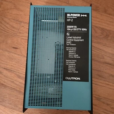 Lutron Hi-Power HP-2 Dimmmodul 2000 mit VA 16 Amp 277 VAC / 2er Pack  - Bild 1 von 3