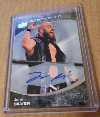 John Silver - 2021 Upper Deck AEW Spectrum Auto - #47 Signed Dark Order - Image 1 of 3