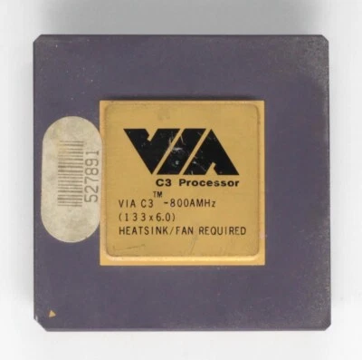 Socket 370 CPU - VIA C3 - 733AMHz - 733MHz - Samuel2 - TESTED - Image 1 of 2