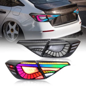 LED Tail Lights For 11th Gen Honda Civic 2022-2024 RGB Sequential Turn Signals - Picture 1 of 10