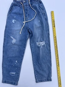 Insane Gene Womens Jeans Size S W25 L25 Drawstring PANTS Los Angeles NWT - Picture 1 of 9