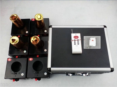 2022New+6Cue Cold fireworks firing system+2Remote+wedding equipment+Salvo Fire