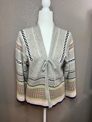 Suéter Sundance Cashmere Mujer Mediano Navia Kimono Corbata Cárdigan Abierto Suroeste Foto 1 de 4