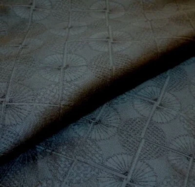 3.5 Yards Eclectic Spheres Color Saphire Upholstery Fabric - Image 1 of 4