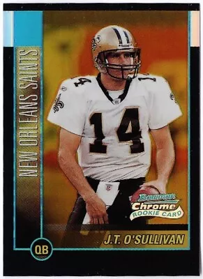 2002 Bowman Chrome J.T. O'Sullivan  Gold Refractor RC #208 Rookie card #01/50 - Image 1 of 2