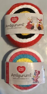 LOT of 2 RED HEART AMIGURUMI E885 UNICORN & ANGRY BIRDS each on makes two. - Picture 1 of 4