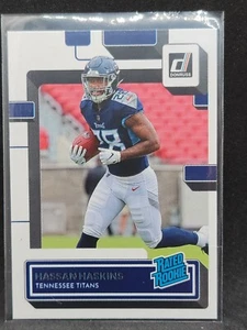 2022 Panini Donruss Hassan Haskins Rated Rookie RC Titans - Picture 1 of 2